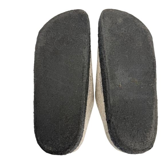 Birkenstock Zermatt Shearling Wool Felt Slip on Mule Eggnog Color Women's 40 - Picture 9 of 10